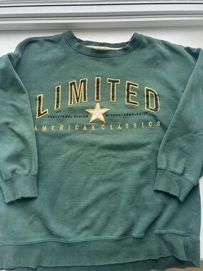 Genuine 1990s American Classics Grandpa Oversized Green Crewneck  Size L